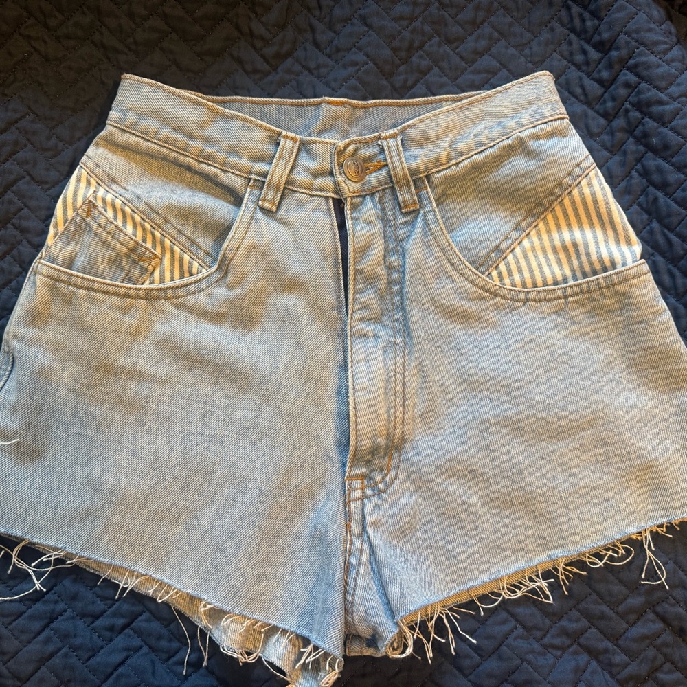 Vintage Denim High-Waisted Women's Shorts